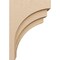 Ekena Millwork 11"W x 22"D x 33"H Classic Rockford Rough Cedar Woodgrain TimberThane Corbel, Primed Tan CORUR11X22X33ROCRCPR - alternate 6
